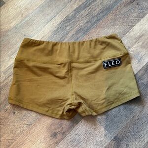 Fleo Golden Yellow Workout Shorts